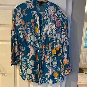 Insanely Gorgeous Blue Blouse by Vineet Bahl size 12